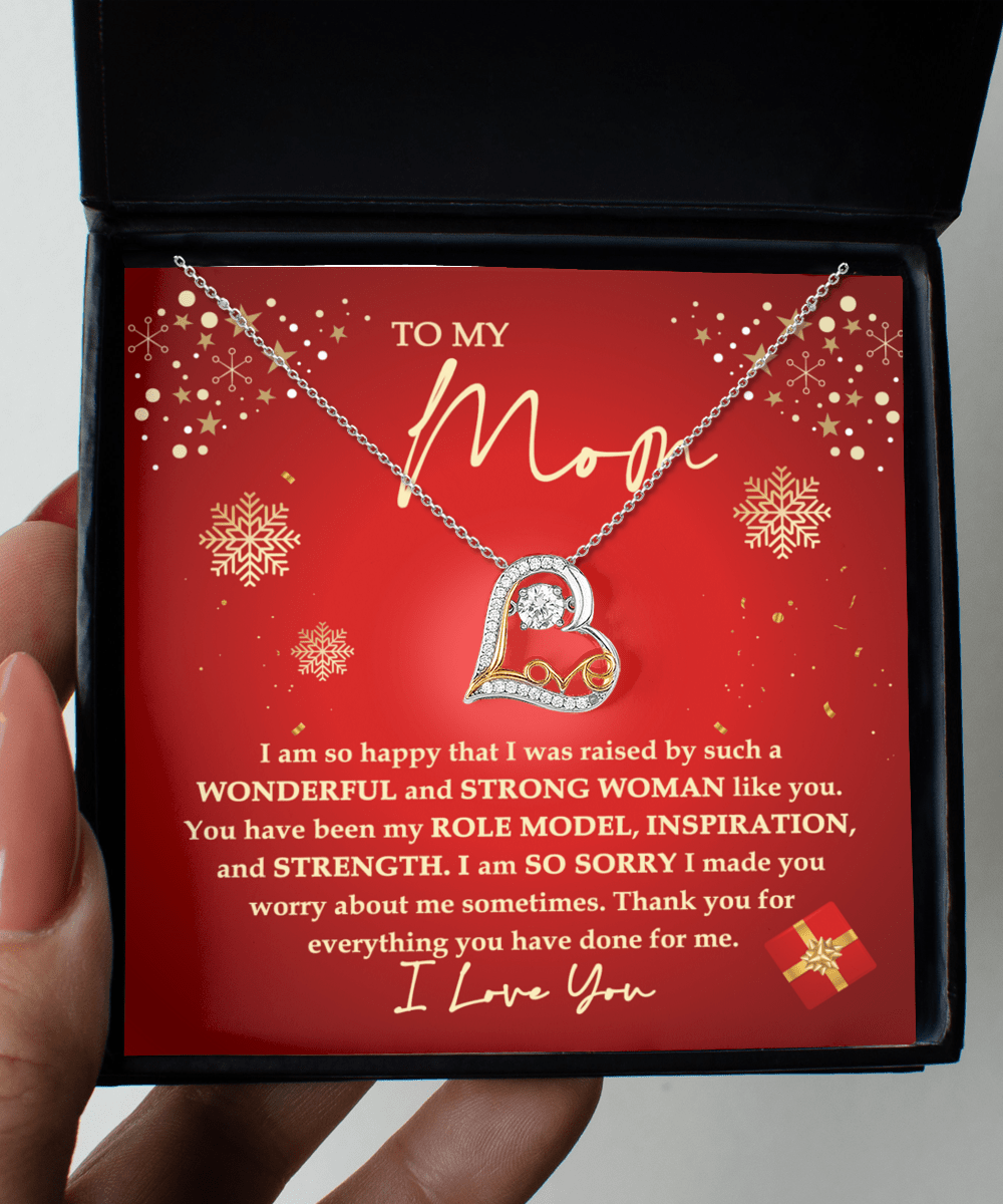 To My Mom Such A Wonderful Strong Woman Love Dancing Necklace - keepsaken