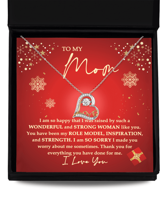 To My Mom Such A Wonderful Strong Woman Love Dancing Necklace - keepsaken