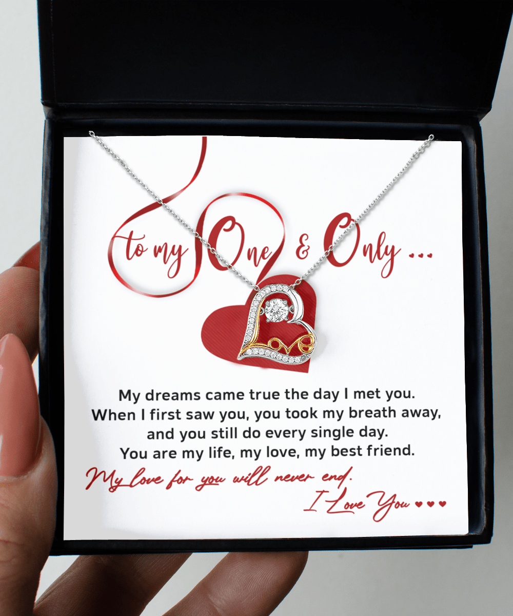 To My One & Only Soulmate | Love Dancing Necklace - keepsaken