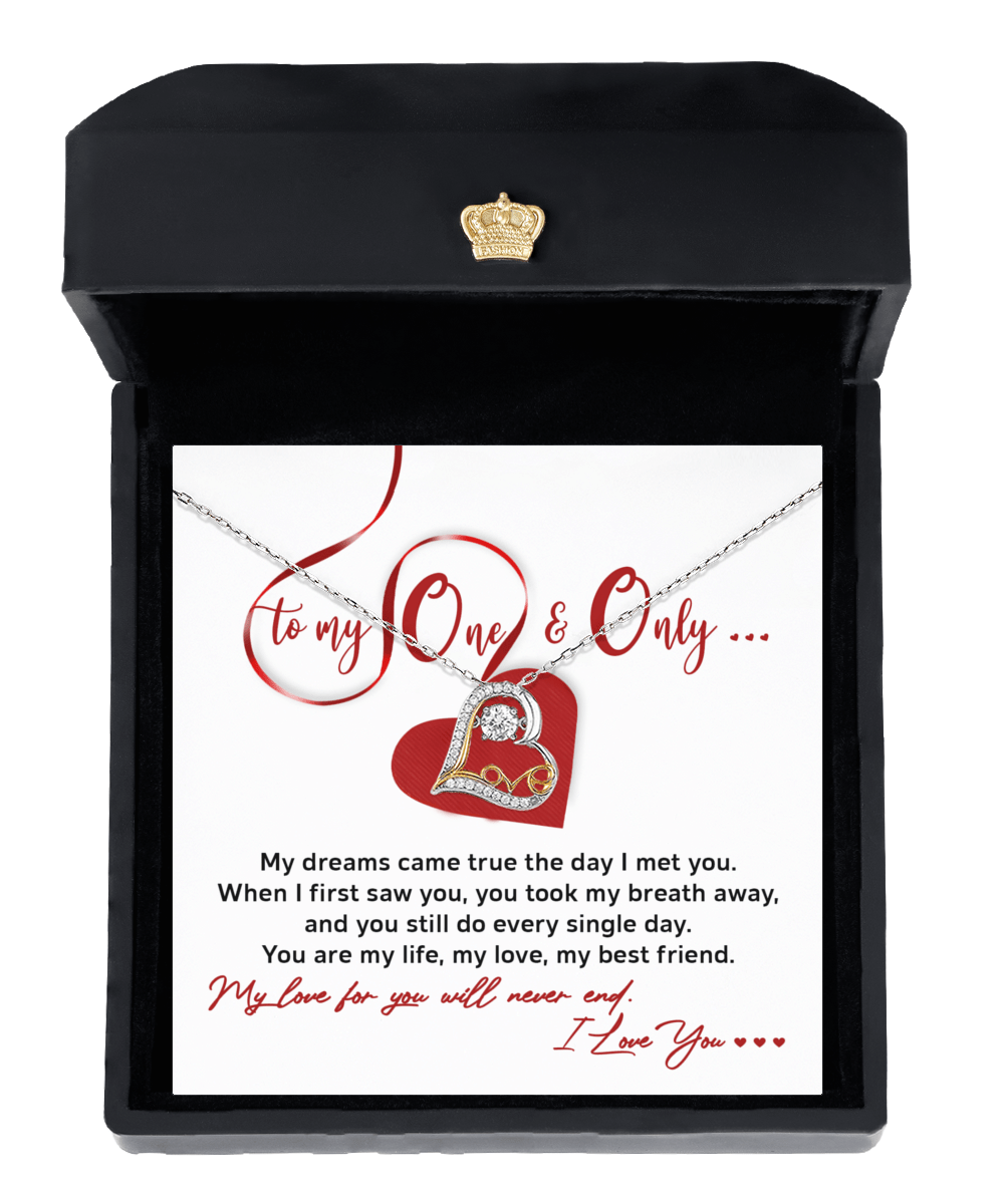 To My One & Only Soulmate | Love Dancing Necklace - keepsaken