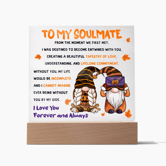 To My Soulmate From The Moment We Met | Square Acrylic Plaque - keepsaken