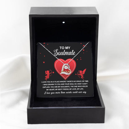 To My Soulmate I Was Drawn To You | Love Dancing Necklace - keepsaken