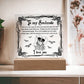 To My Soulmate I Will Be Forever Yours Halloween Square Acrylic Plaque, Halloween Decor - keepsaken