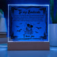 To My Soulmate I Will Be Forever Yours Halloween Square Acrylic Plaque, Halloween Decor - keepsaken