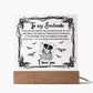 To My Soulmate I Will Be Forever Yours Halloween Square Acrylic Plaque, Halloween Decor - keepsaken