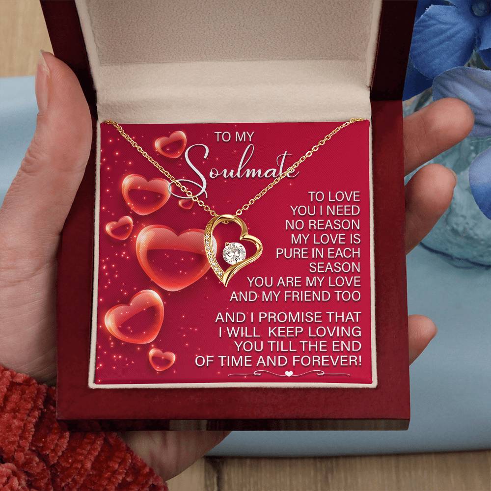 To My Soulmate I Will Keep Loving You | Forever Love Necklace - keepsaken