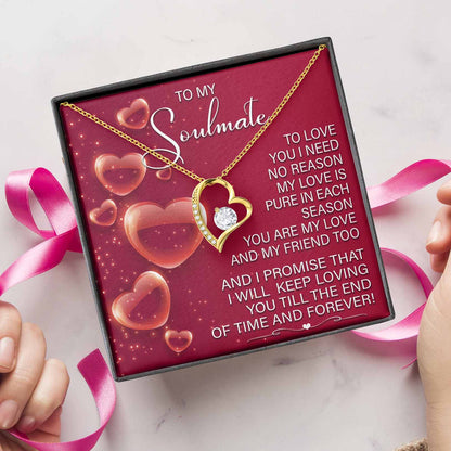 To My Soulmate I Will Keep Loving You | Forever Love Necklace - keepsaken