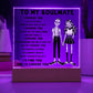 To My Soulmate In A Hundred Lifetimes | Square Acrylic Plaque - keepsaken
