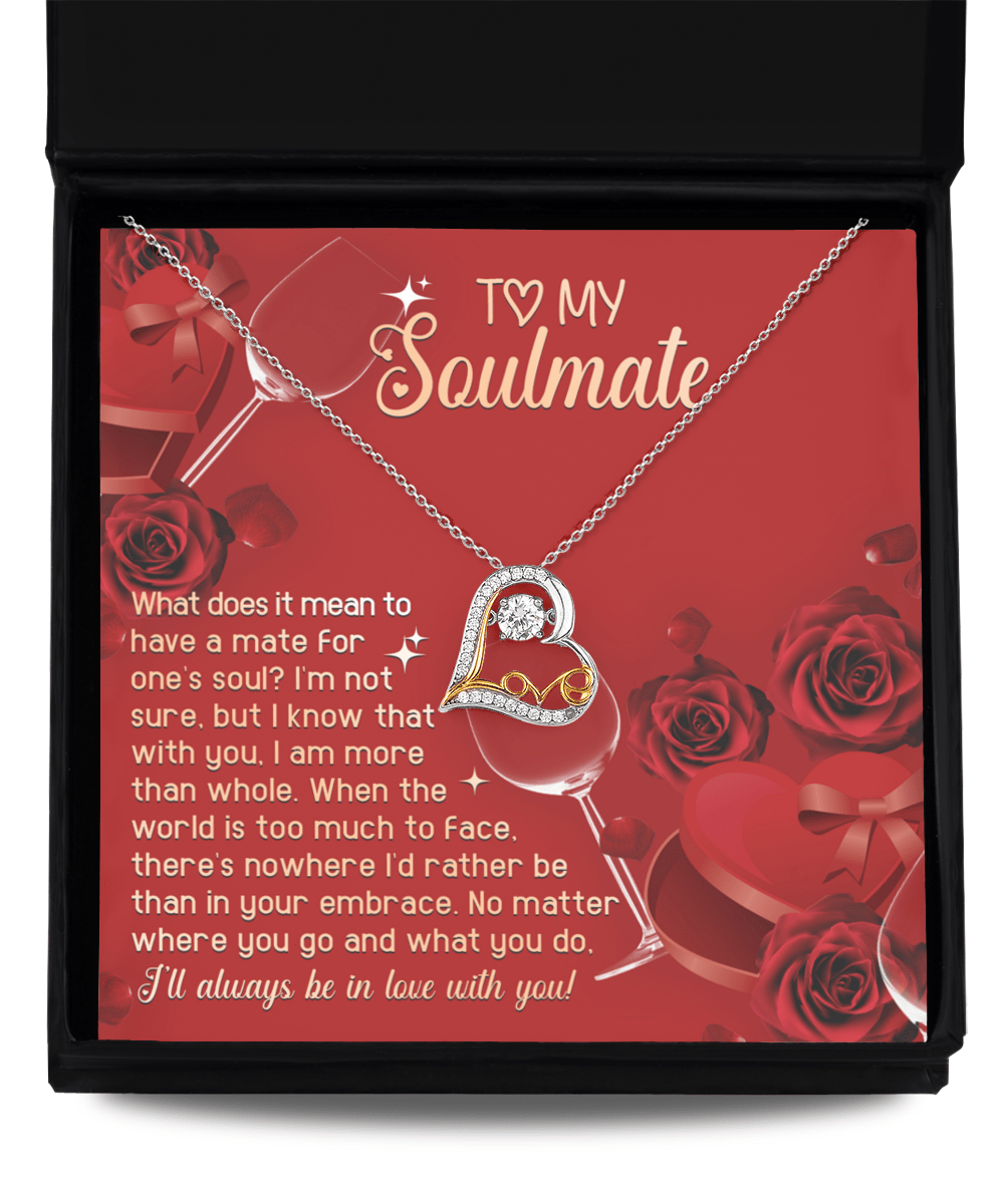 To My Soulmate In Your Embrace | Love Dancing Necklace - keepsaken