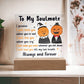 To My Soulmate Love You Till My Last Breath Halloween Square Acrylic Plaque, Halloween Decor - keepsaken