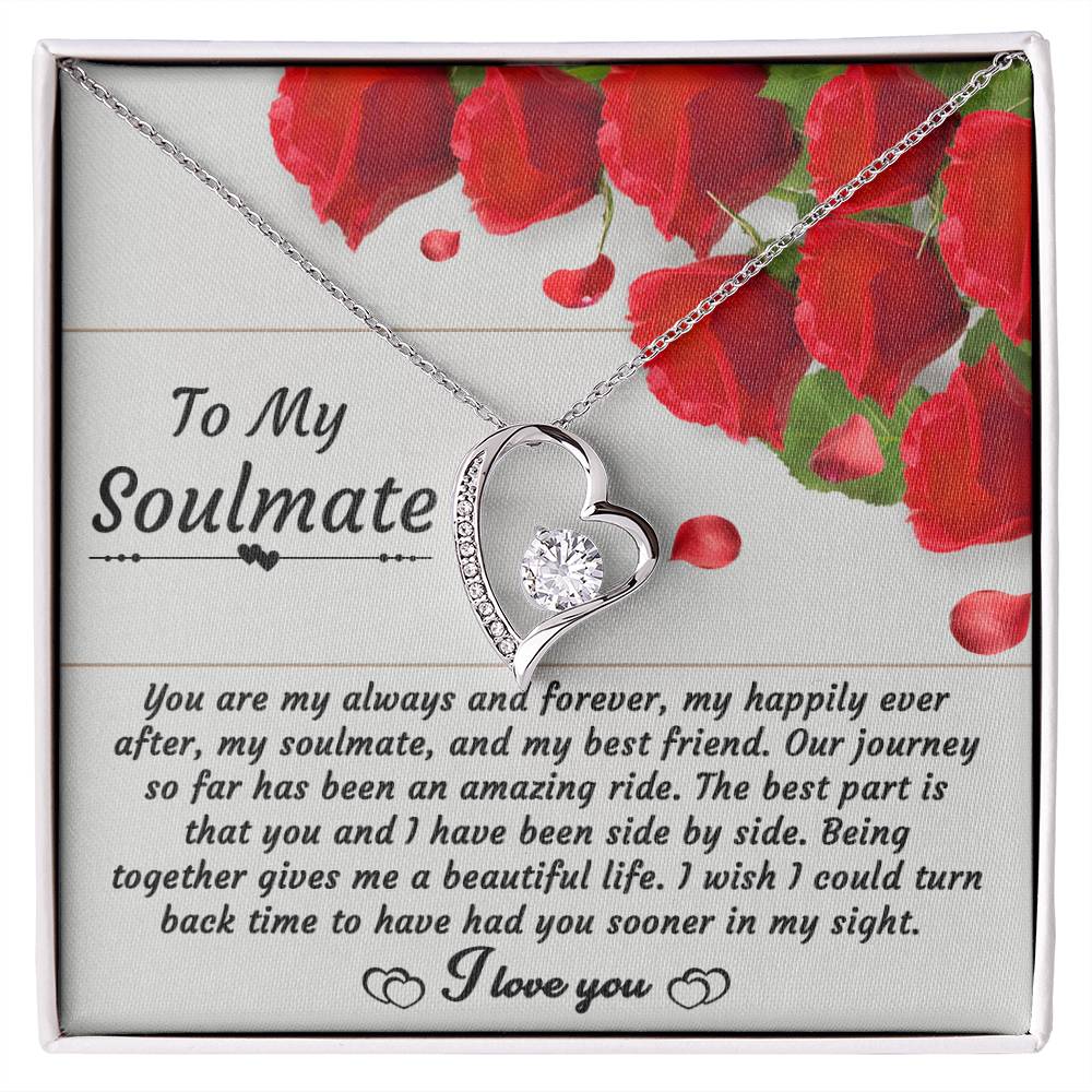 To My Soulmate My Happily Ever After - Forever Love Necklace - keepsaken