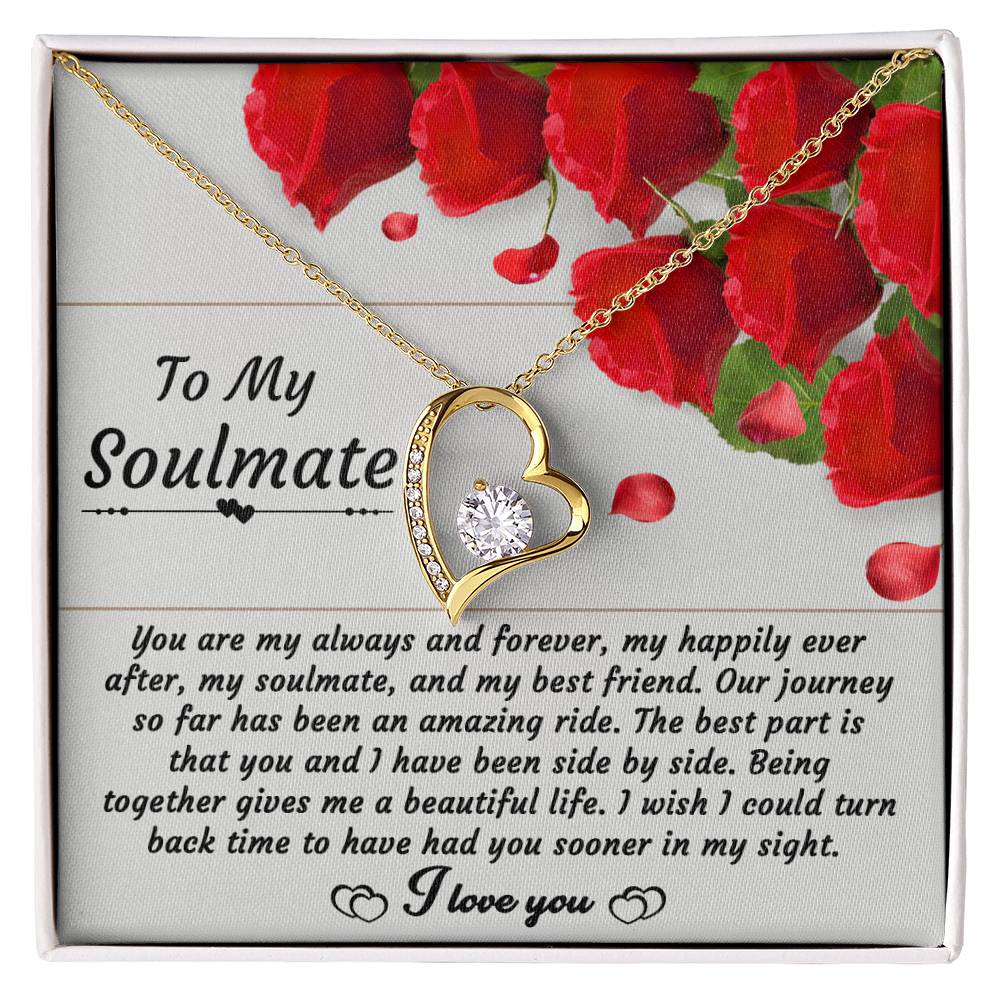 To My Soulmate My Happily Ever After - Forever Love Necklace - keepsaken