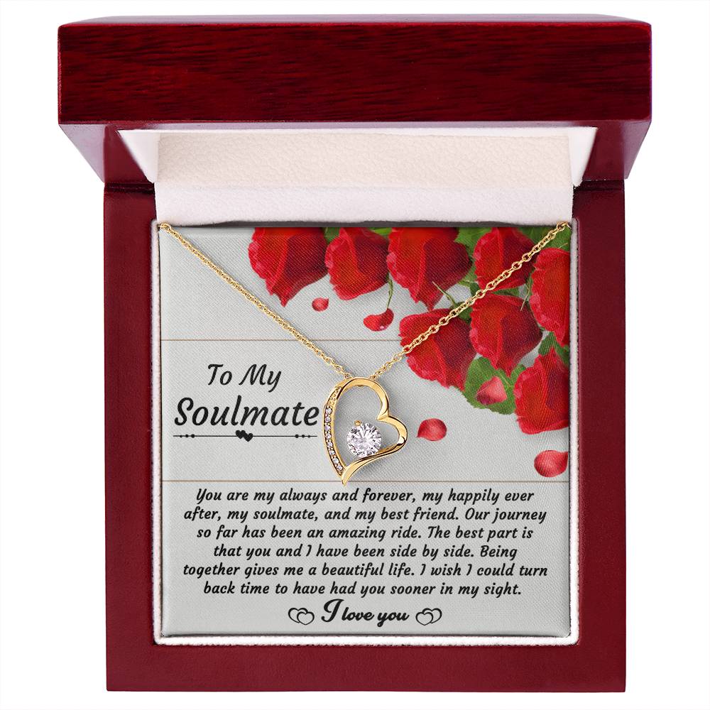 To My Soulmate My Happily Ever After - Forever Love Necklace - keepsaken