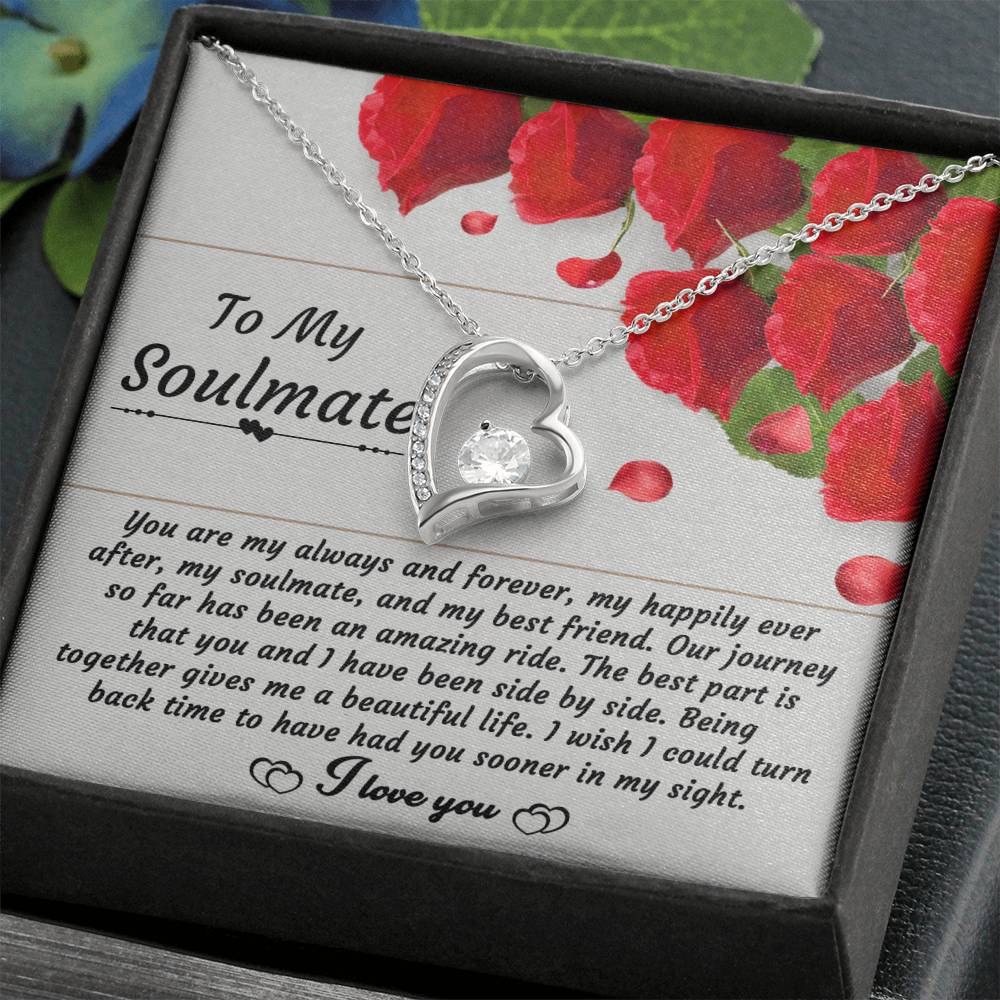 To My Soulmate My Happily Ever After - Forever Love Necklace - keepsaken