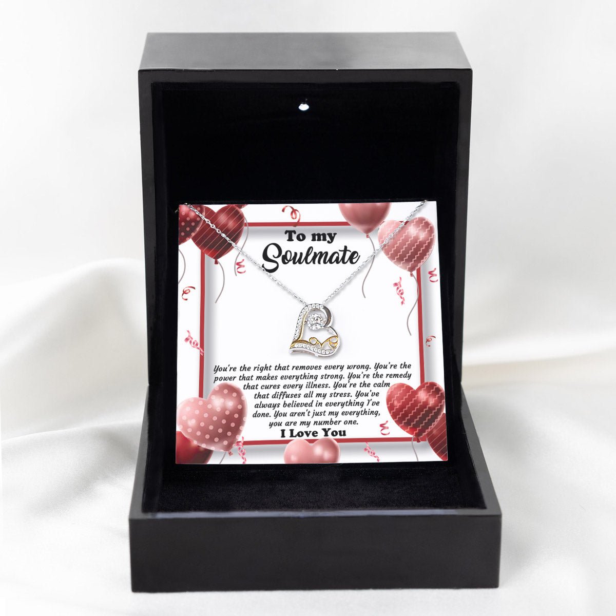 To My Soulmate You Are My Number One | Love Dancing Necklace - keepsaken