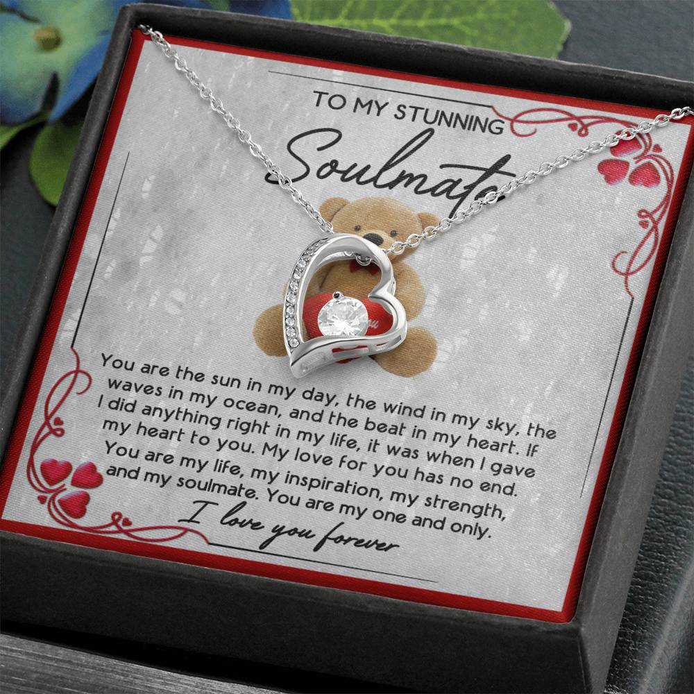 To My Stunning Soulmate I Love You Forever | Forever Love Necklace - keepsaken