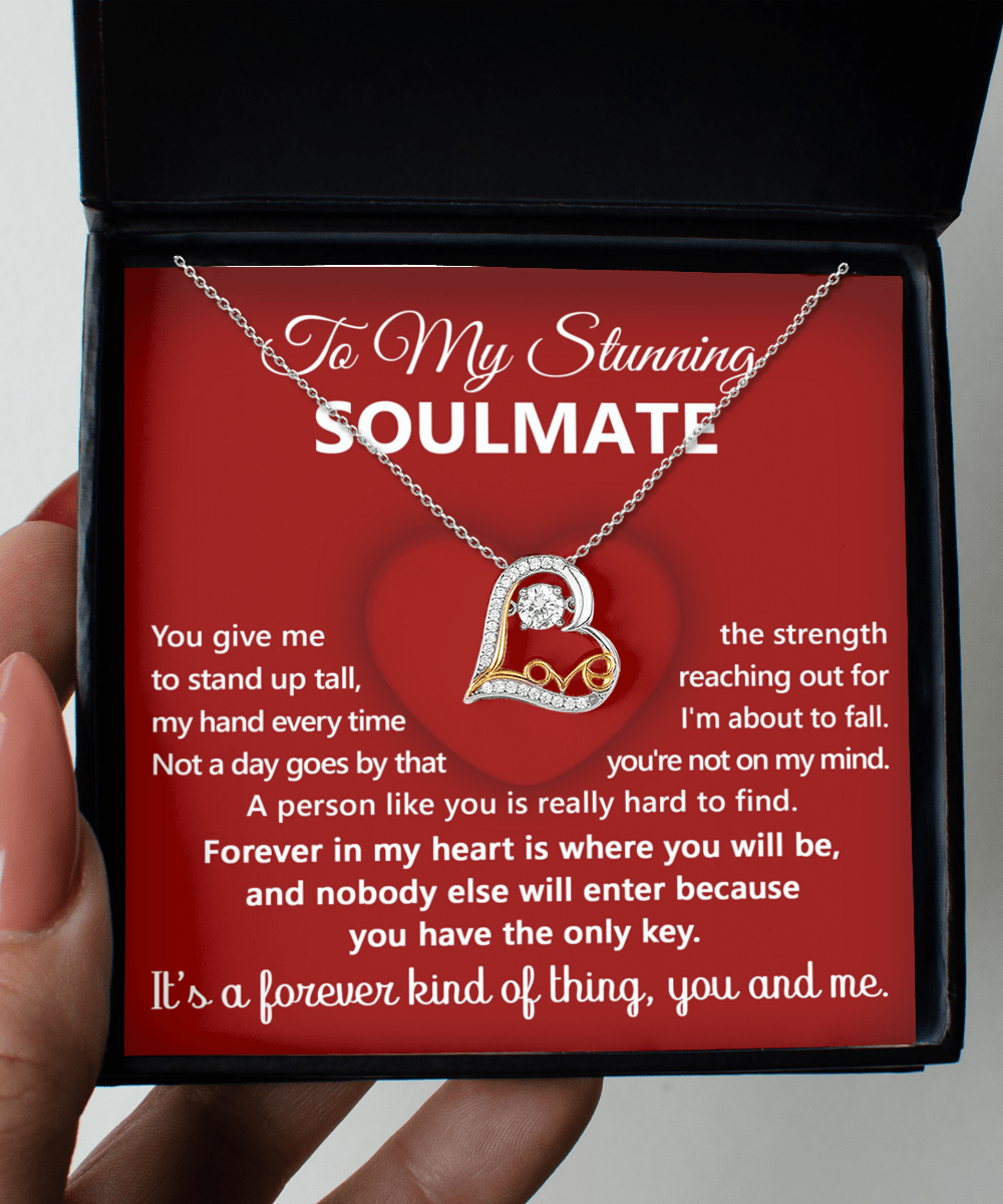 To My Stunning Soulmate It's A Forever Kind Of Thing | Love Dancing Necklace - keepsaken