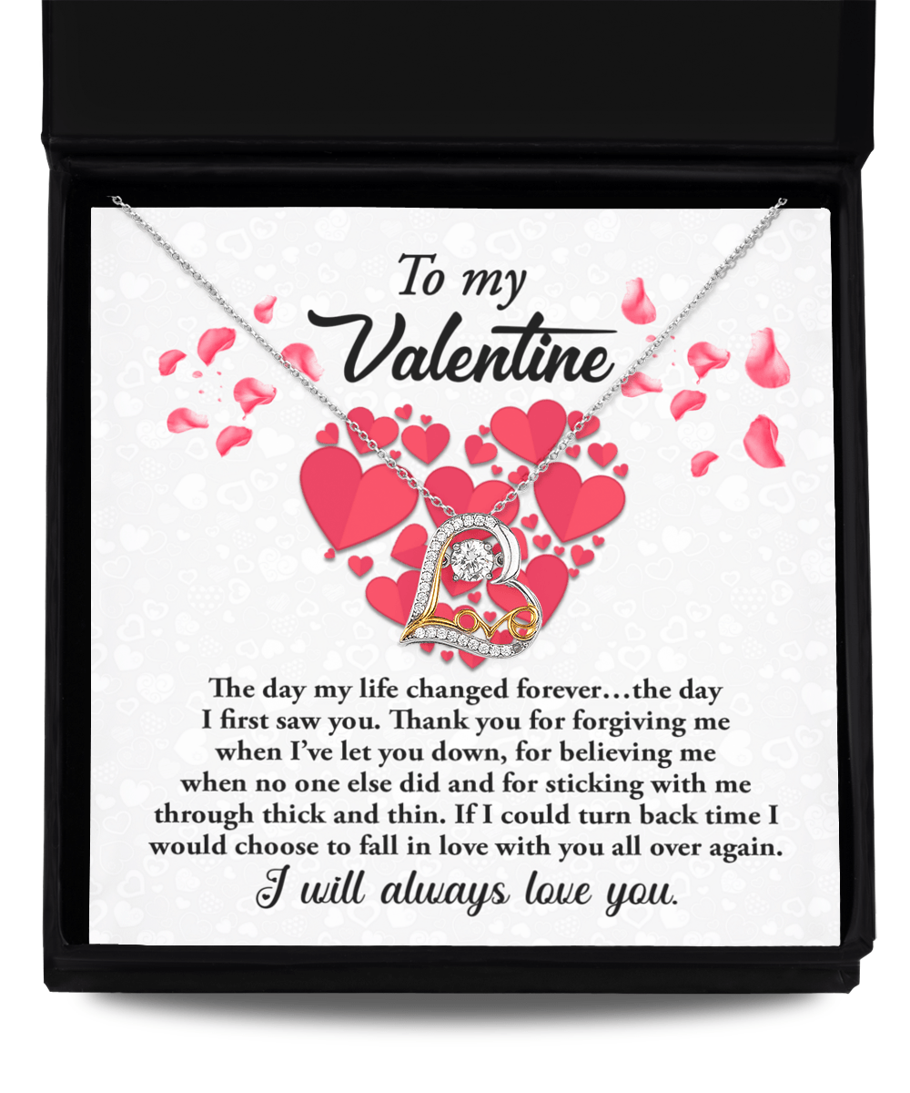 To My Valentine I Will Always Love You | Love Dancing Necklace - keepsaken