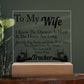 To My Wife Love Your Trucker | Square Acrylic Plaque - keepsaken