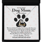 To The Best Dog Mom In The World | Love Dancing Necklace - keepsaken