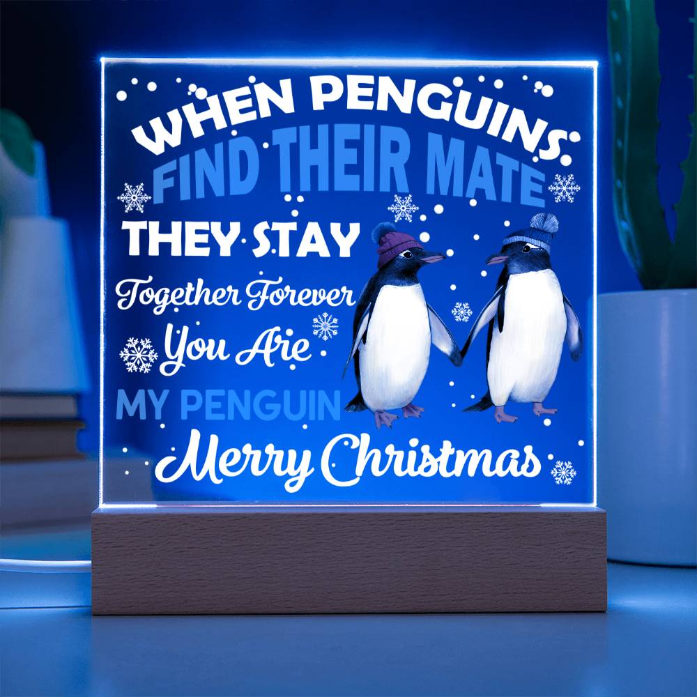 Together Forever Merry Christmas Square Acrylic Plaque - keepsaken