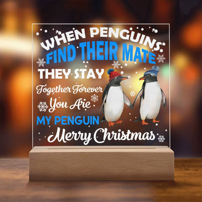 Together Forever Merry Christmas Square Acrylic Plaque - keepsaken
