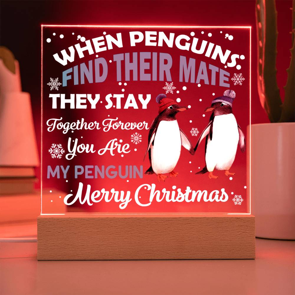 Together Forever Merry Christmas Square Acrylic Plaque - keepsaken