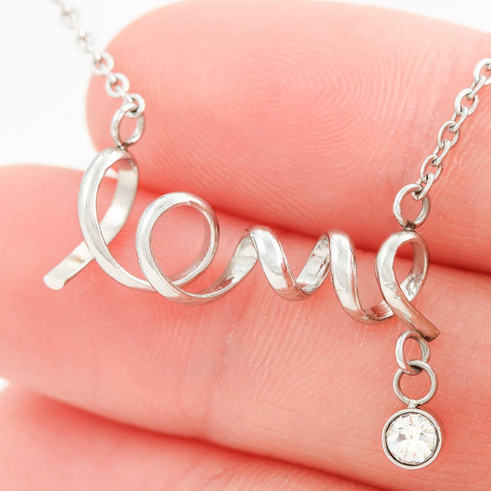 Wife Gift, To My Wife Love Your Husband, Scripted Love Necklace, You Complete Me - keepsaken