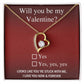 Will You Be My Valentine Soulmate Forever Love Necklace, Gift For Her - keepsaken